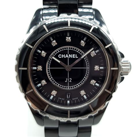 black ceramic chanel watch